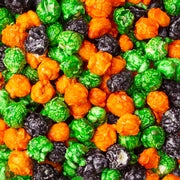 Autumn Candy Coated Popcorn