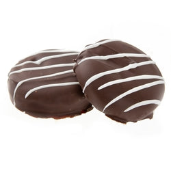 White Drizzle Chocolate Coated Sandwich Cookies
